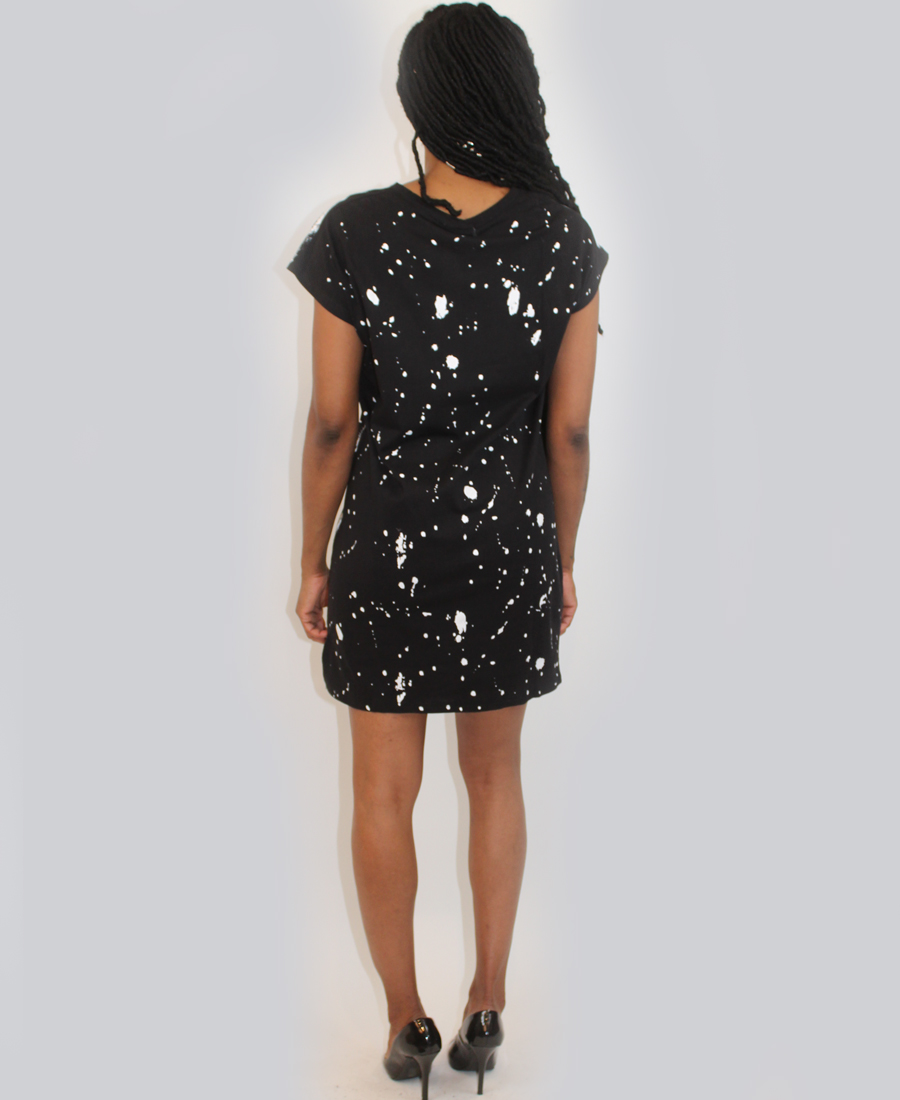 polo paint splatter dress