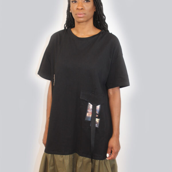 Oversized Tee with side Zipper SL-160