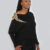 Swoop Neck Sweater with Diamonds SW-512