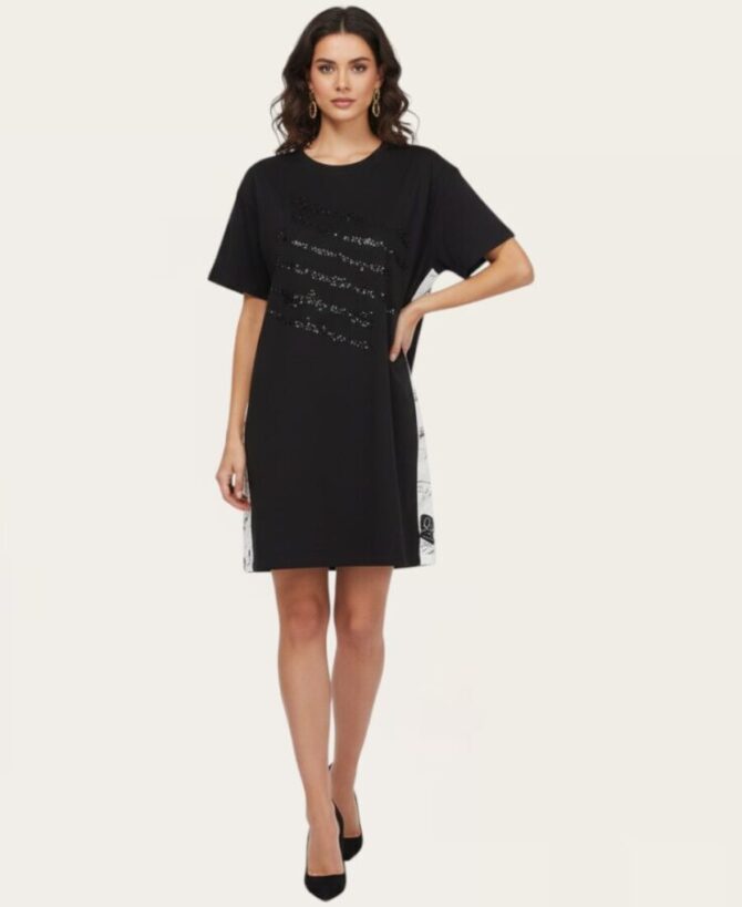 Oversized dress with Belt SL-137
