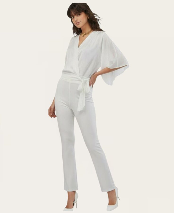 Tie Blouse with Puffy Sleeves ST-8809 – 1