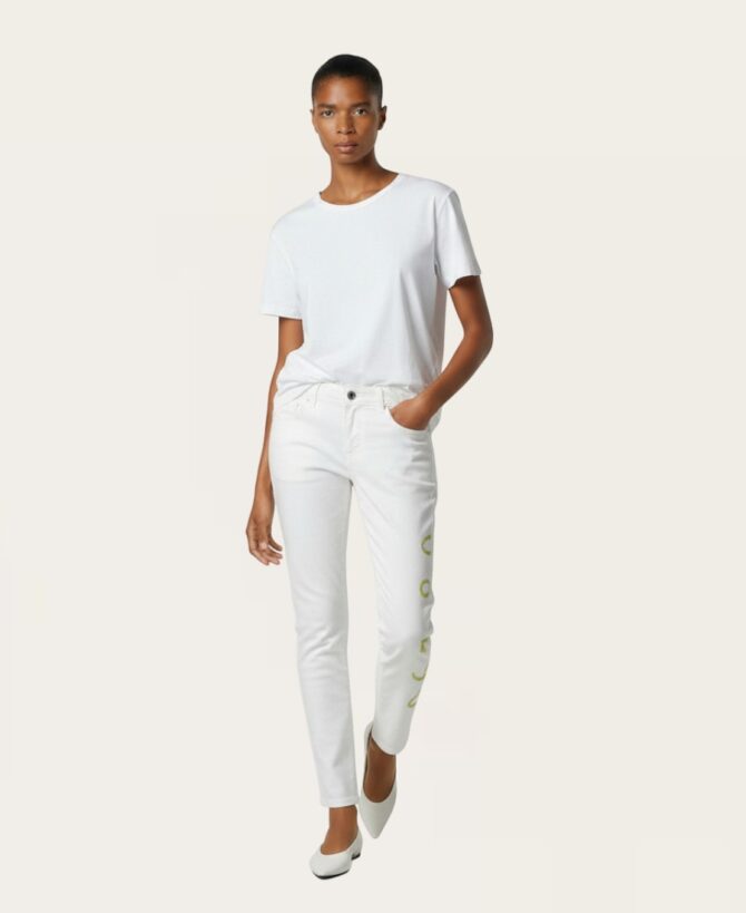 Cotton pants one side diamonds SP-26624