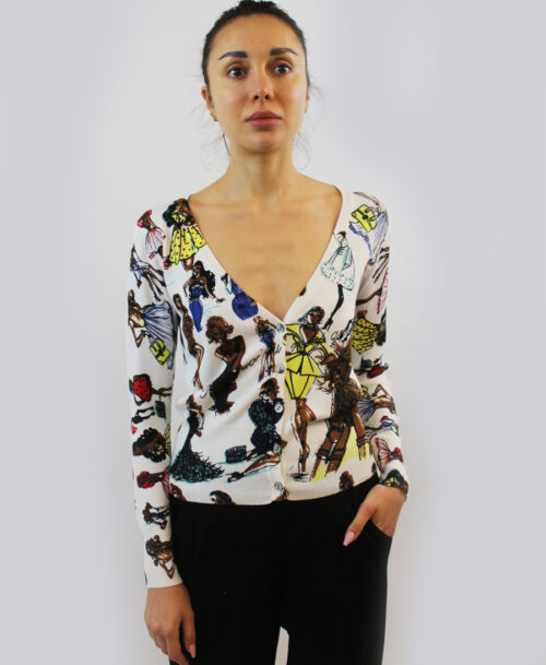Sweater with women printed SL-270