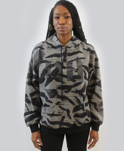 Hoodie with birds SL-319