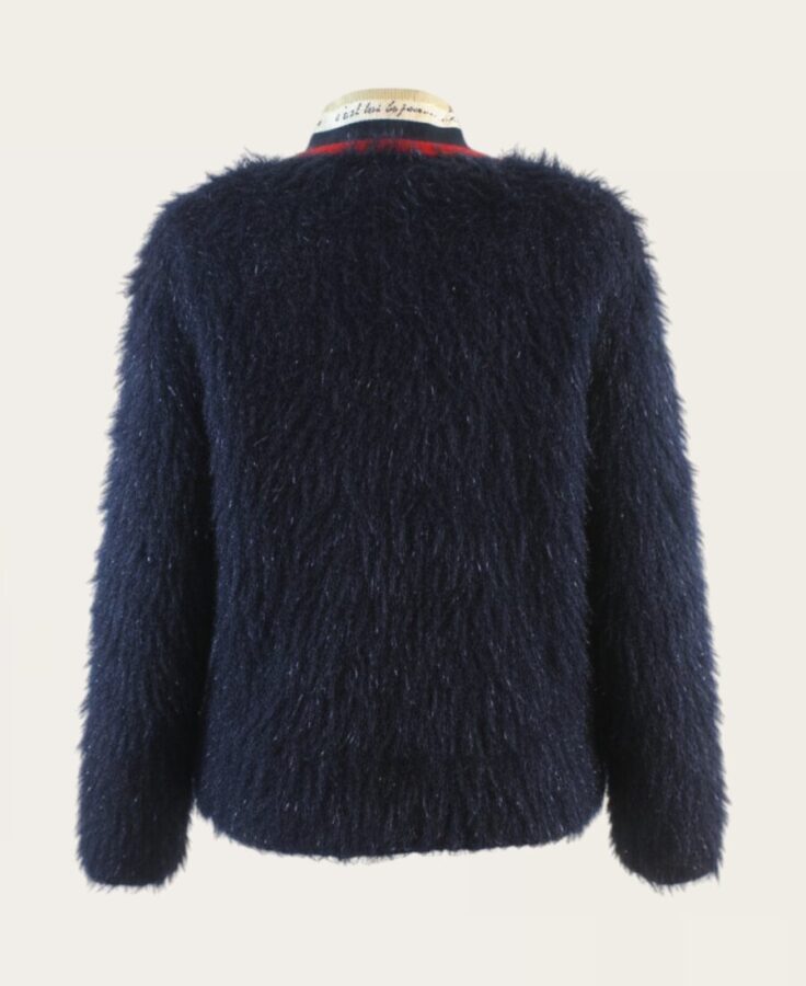 Navy fur coat SL-280 – 2