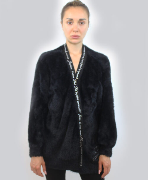 Fur sweater with detailing SL-254-1