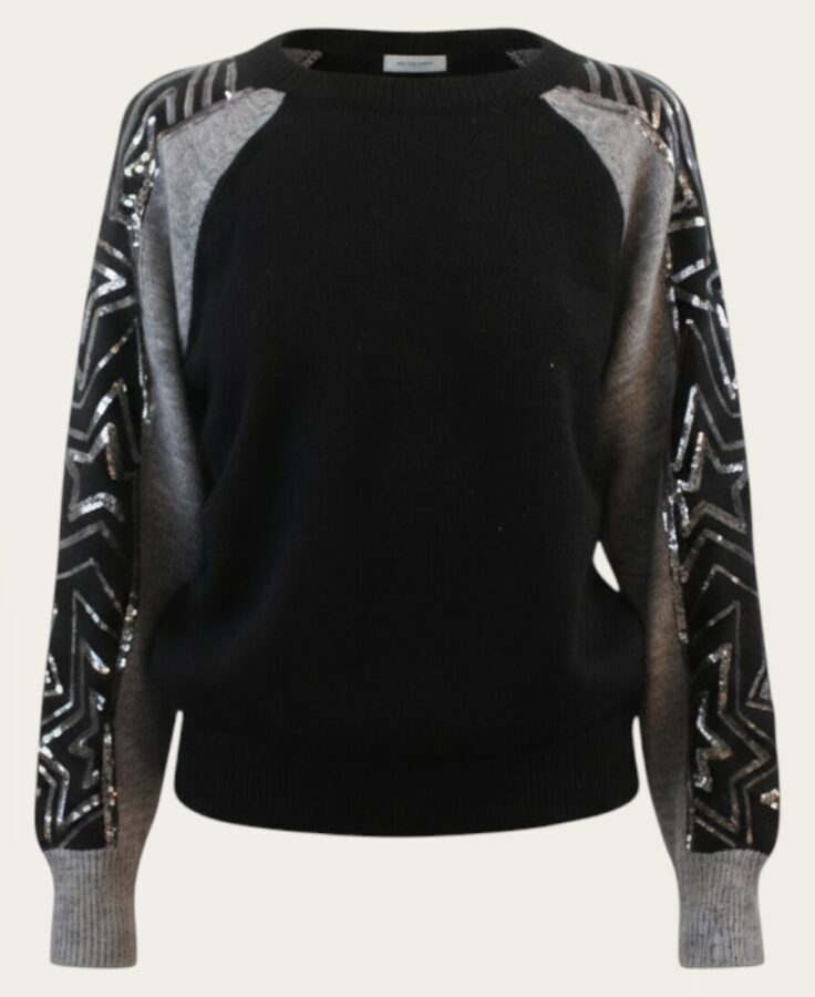 Sweater with detailed sleeves SW-778 -3