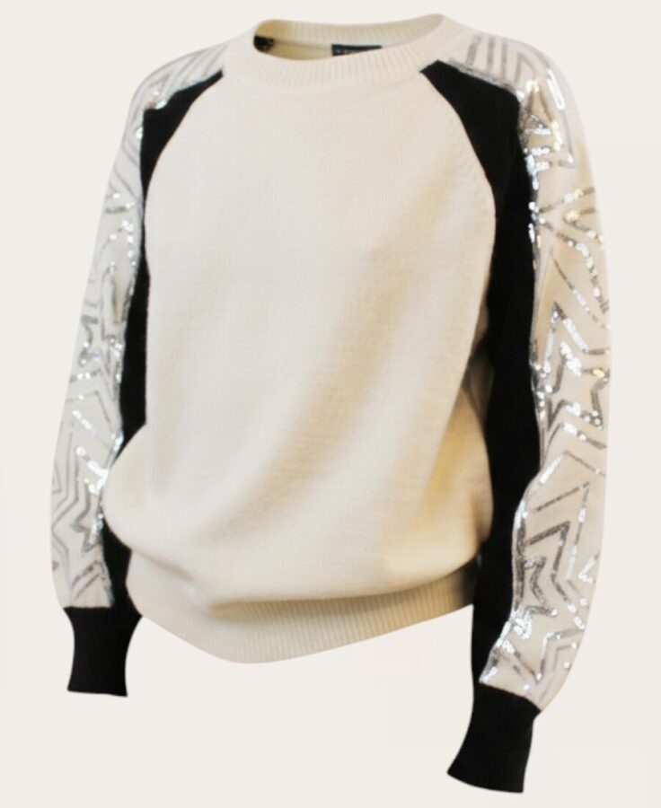 Sweater with detailed sleeves SW-778 -4