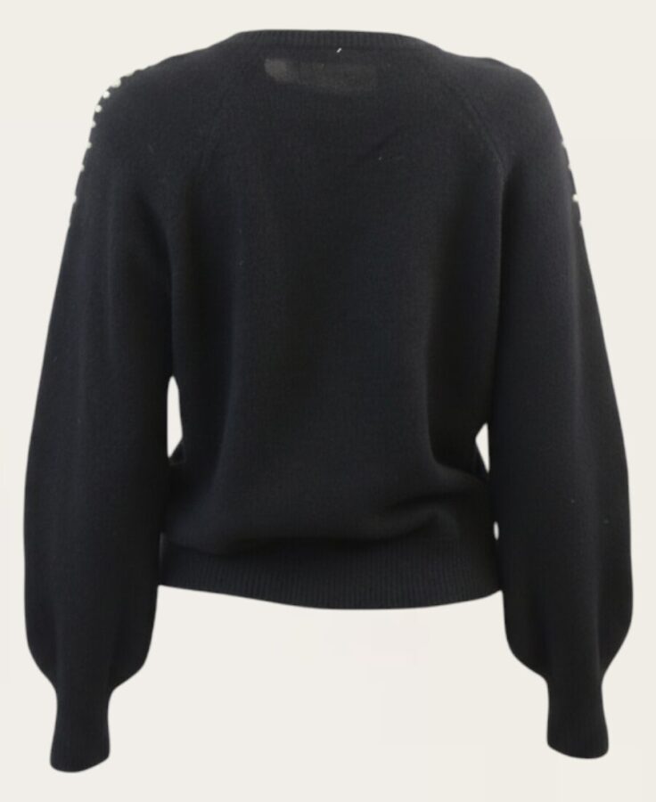 Sweater with pearls on shoulders SW-777 – 2