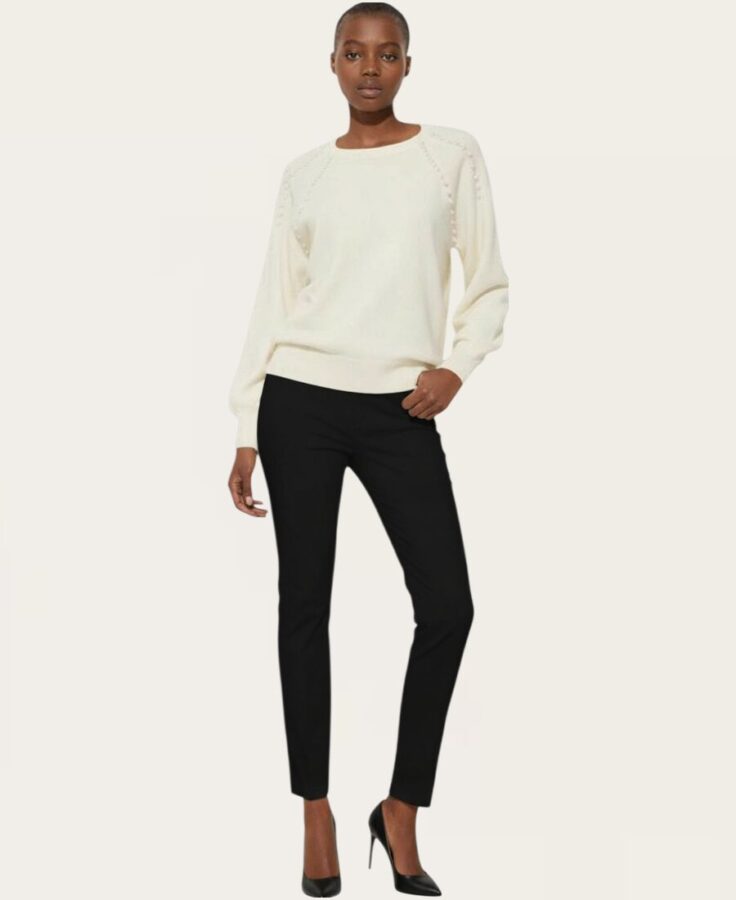 Sweater with pearls on shoulders SW-777 – 6