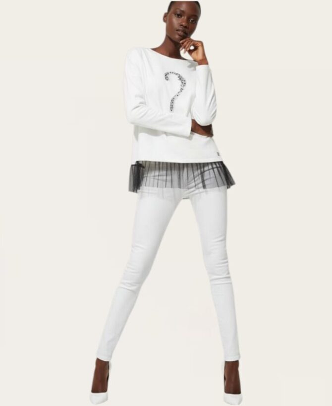 Sweater with question mark SW-011