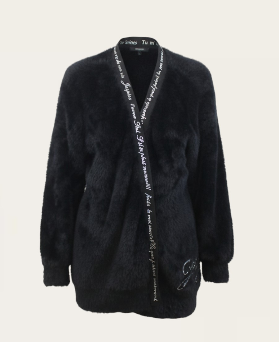 Fur sweater with detailing SL-254-1 – 1