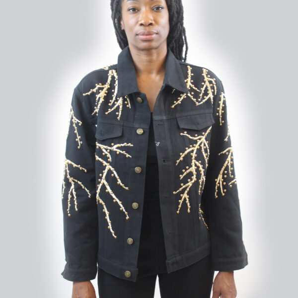 Jean Jacket Gold embroidery SL-416