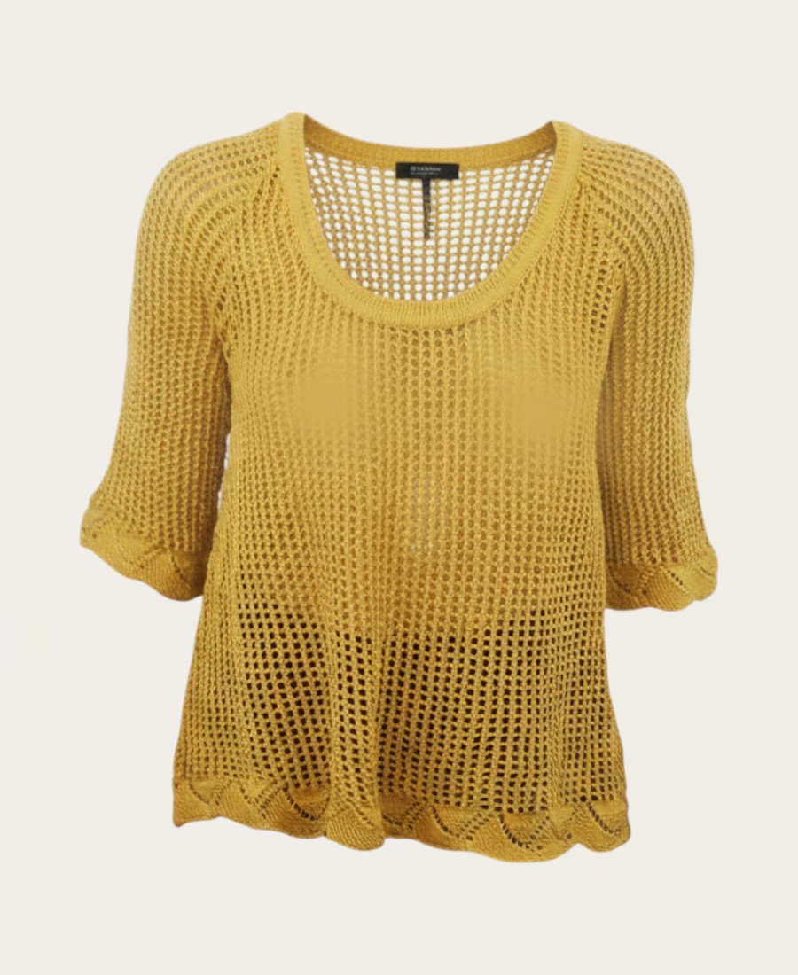 Knitted cropped sweater SL-513 -1