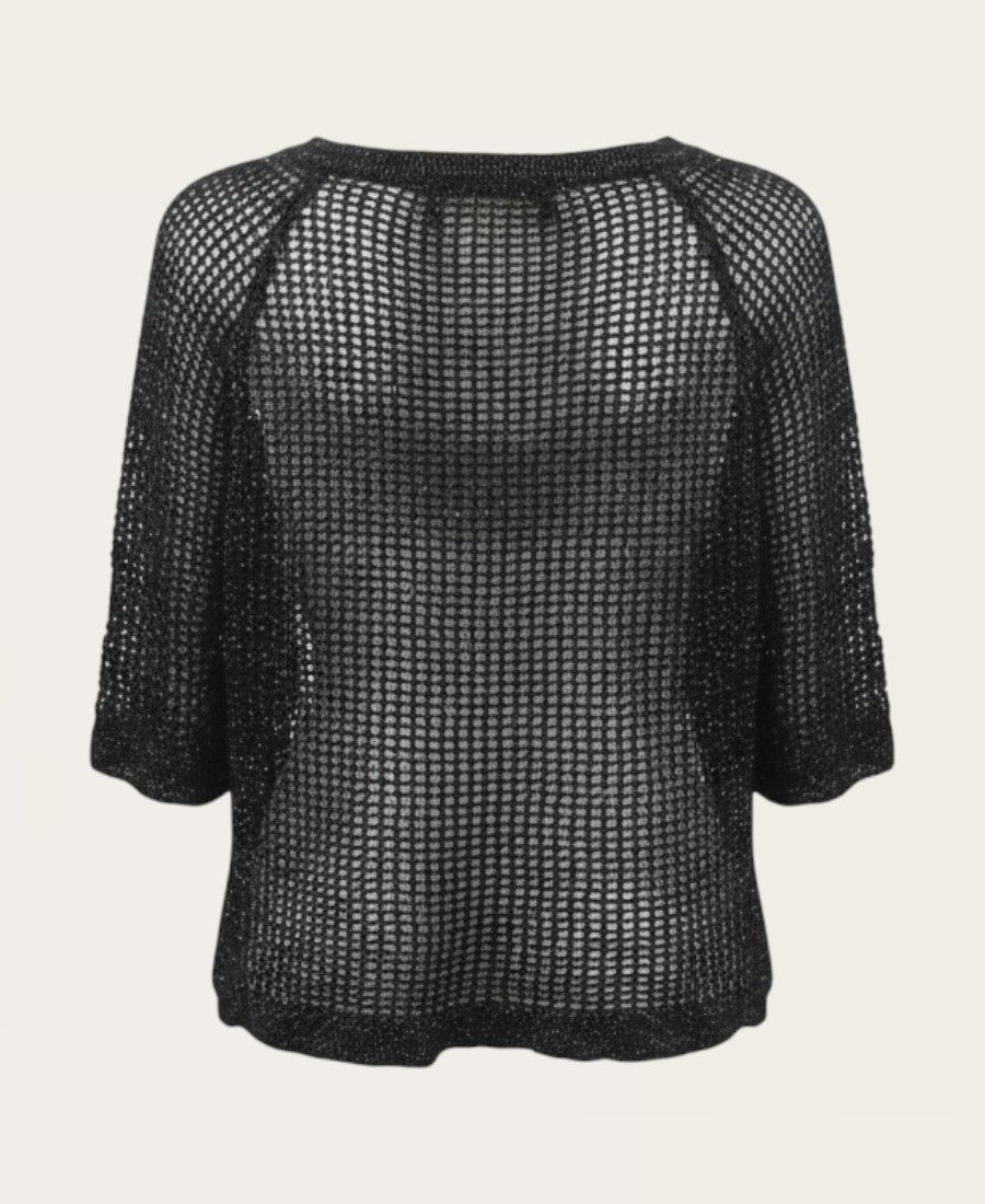 Knitted cropped sweater SL-513 -5