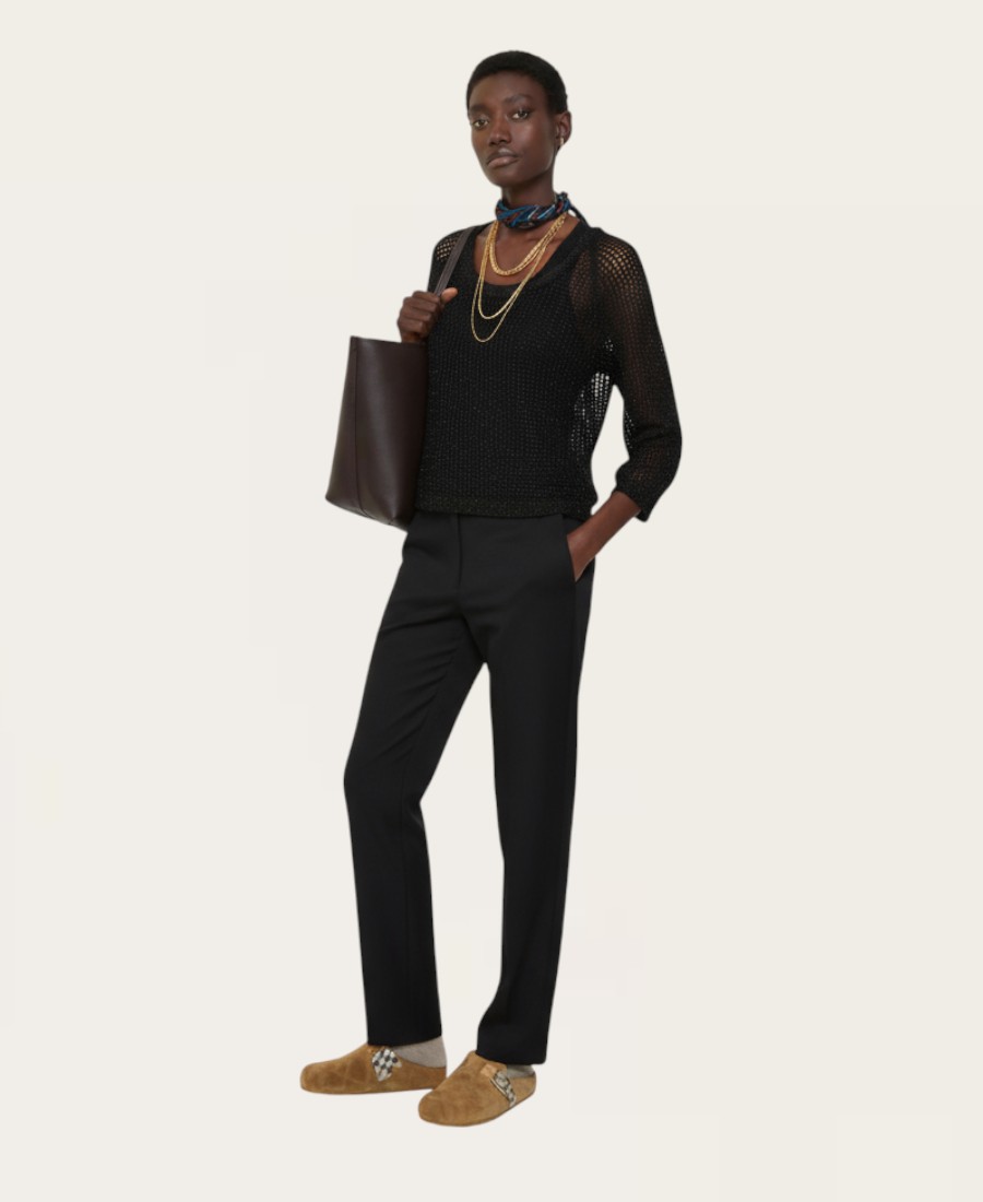 Knitted cropped sweater SL-513 -6