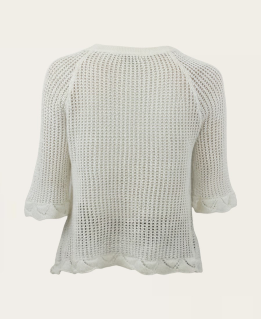 Knitted cropped sweater SL-513 -9