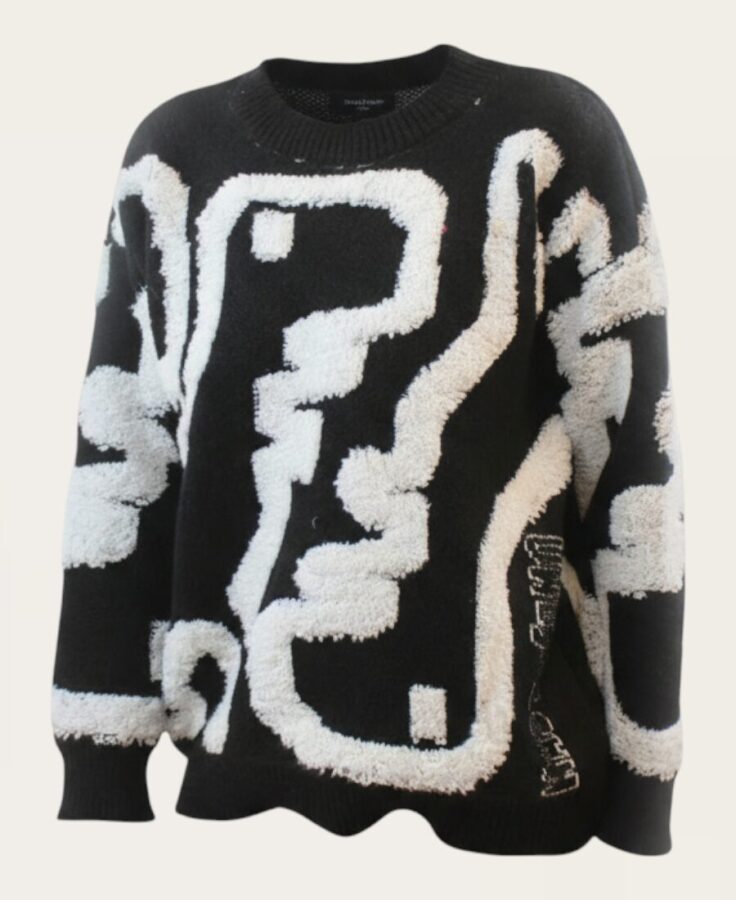 Sweater with fuzzy detailing SL-341 – 1