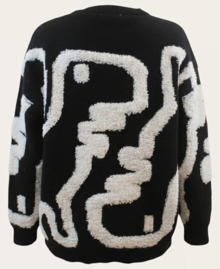 Sweater with fuzzy detailing SL-341 – 2