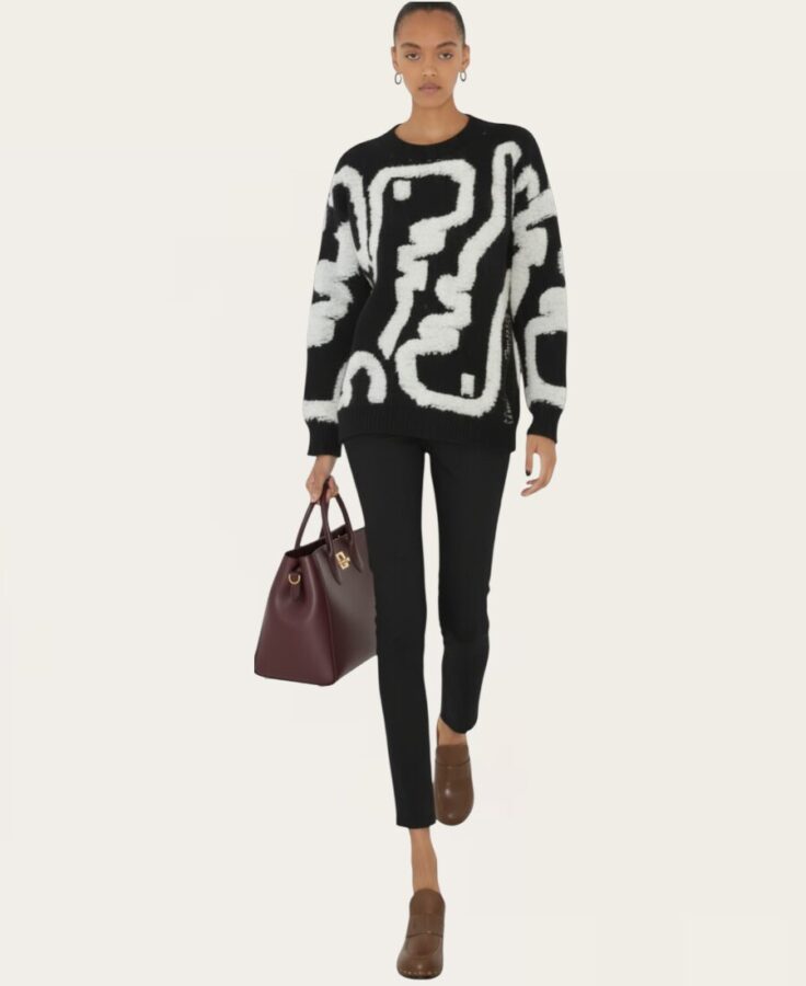 Sweater with fuzzy detailing SL-341 – 3