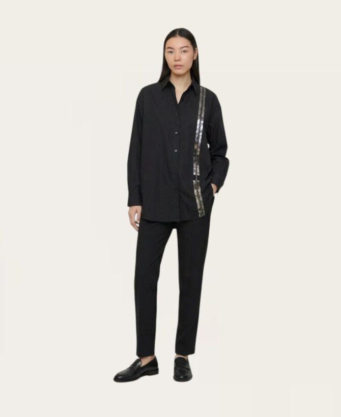 Collared button down with stripe detailing SL-553