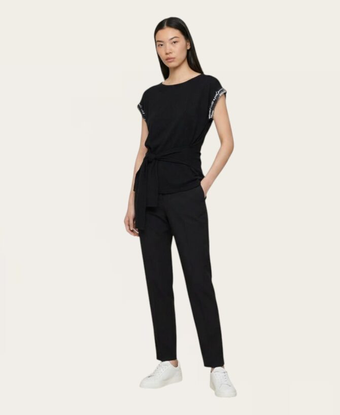 Belted Sleeveless Shirt  LA-38