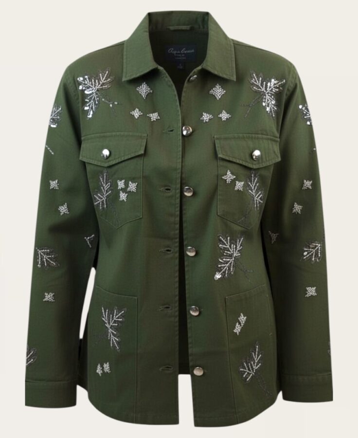 Green embroidery jacket SL-407 -1