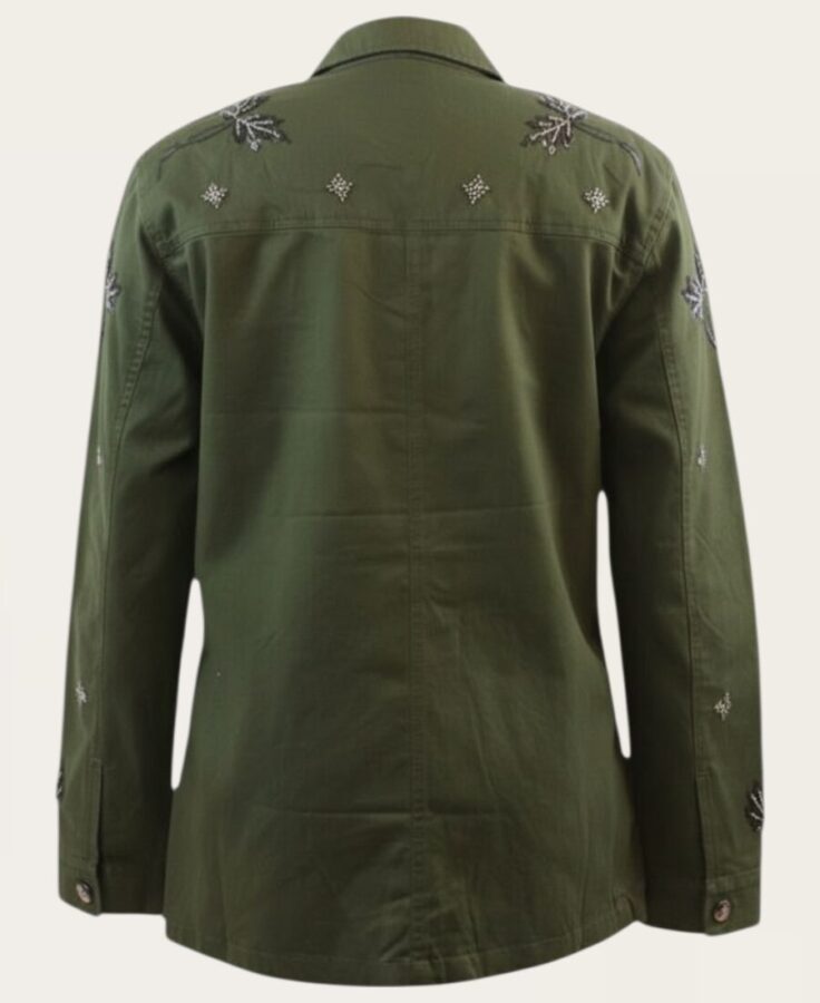 Green embroidery jacket SL-407 -2