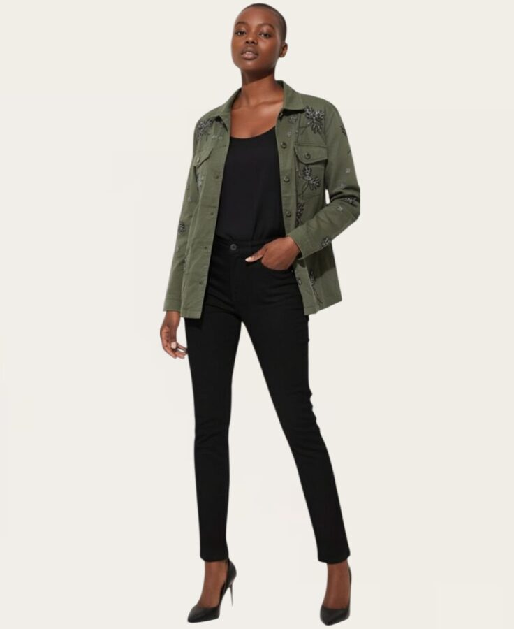 Green embroidery jacket SL-407 -3