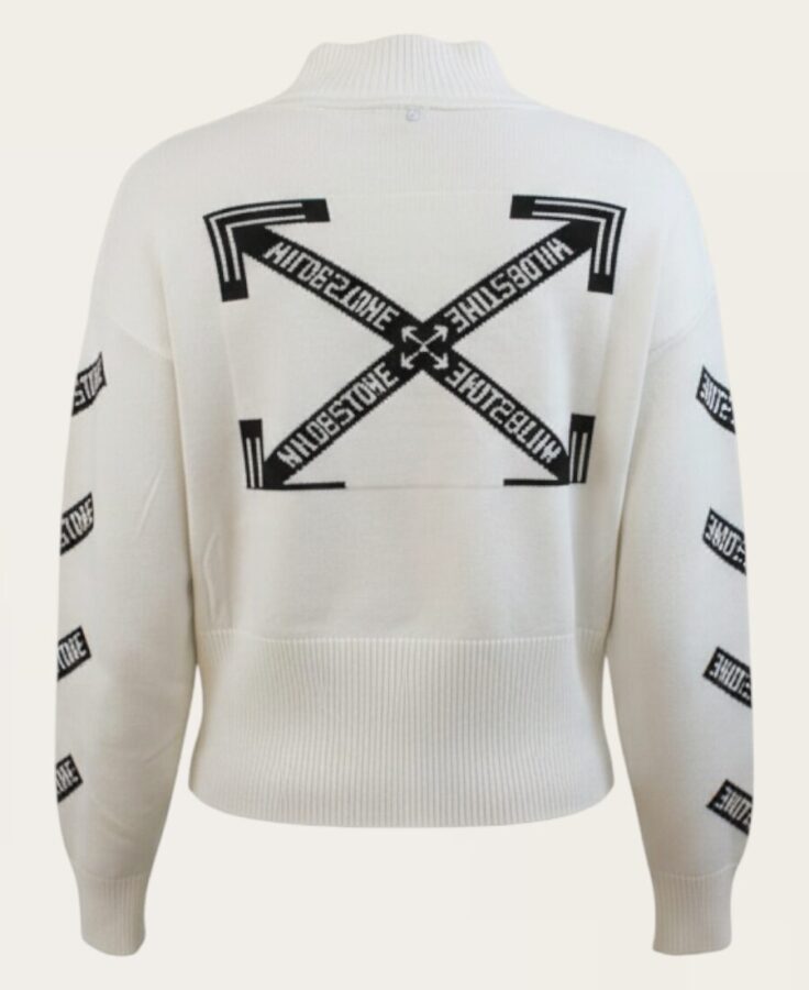 White and black sweater SL-291 – 1