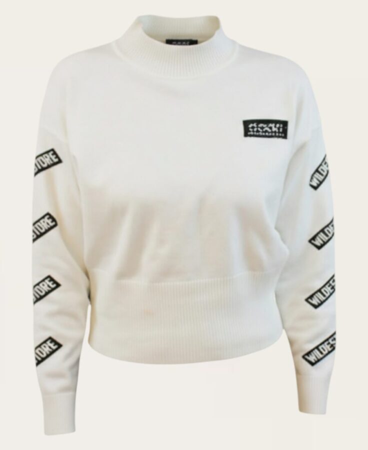 White and black sweater SL-291 – 2