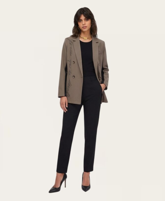 Jacket black diamonds side SL-449