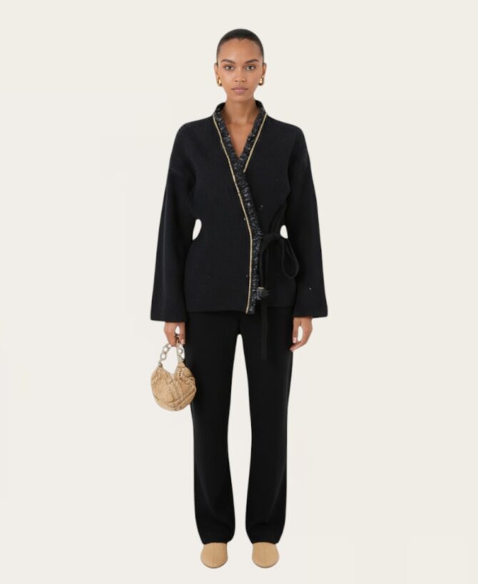 Cardigan with Tie SL-252