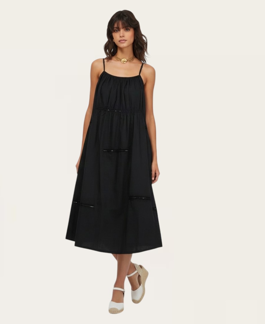 cotton letters dress SL-479