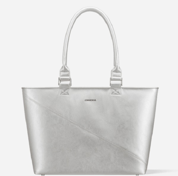 Corkcicle Virginia Tote in Silver Zannza